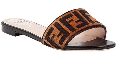 fendi flat sandals size 10|fendi open toe flat sandals.